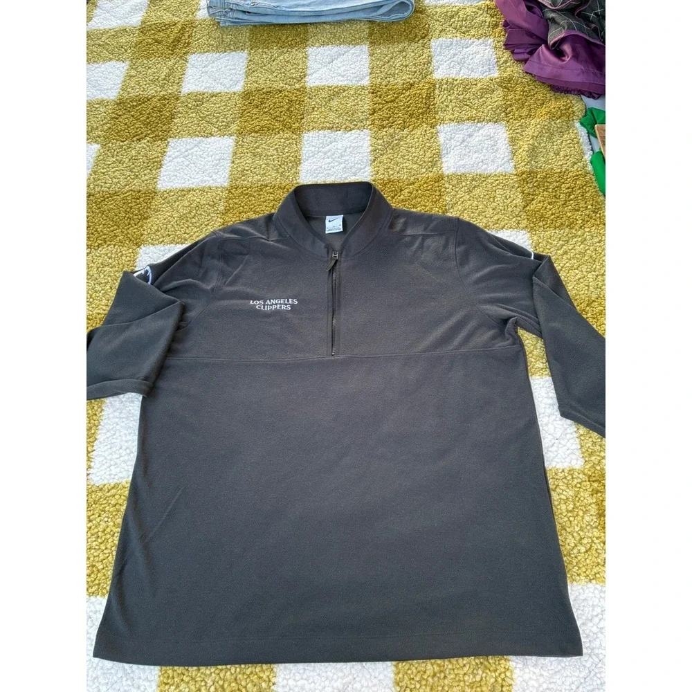 Nike Los Angeles Clippers Fleece Pullover Quarter Zip‎ Sweatshirt Mens XL